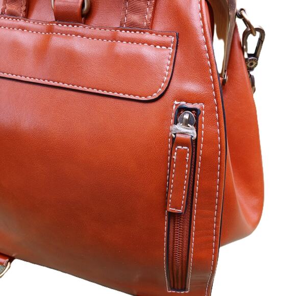 ECOSUSI Backpack Purse Vegan Leather Bag Convertible to Crossbody - Picture 4 of 7